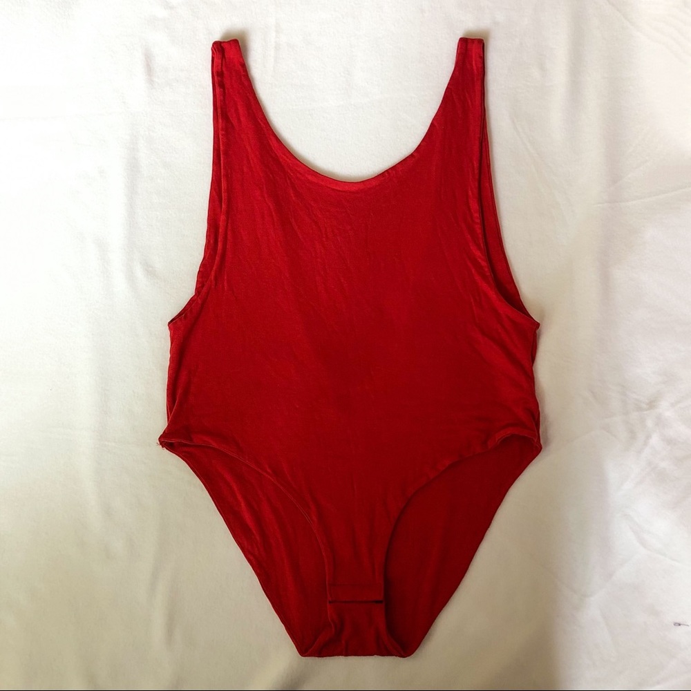 Red American Eagle one piece XL bodysuit